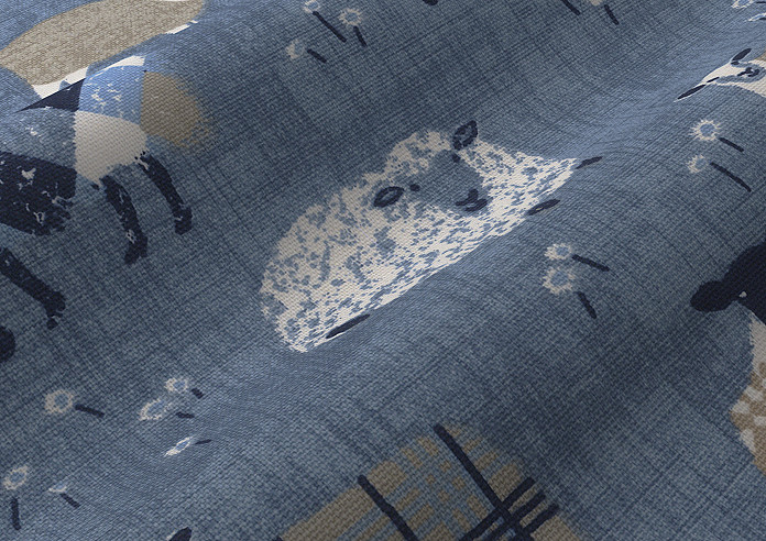 Baa Baa, Denim - Twist&Fit Roman Blind - Image 4